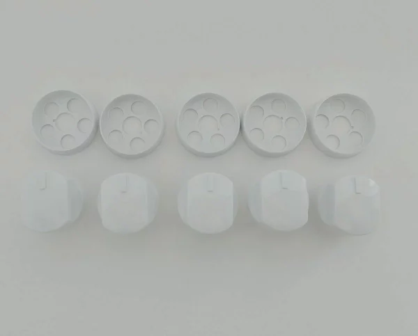 Комплект ручек ПГ DARINA мод. GM442 (стиль F/E), с г/к духовки, без таймера (белые)  